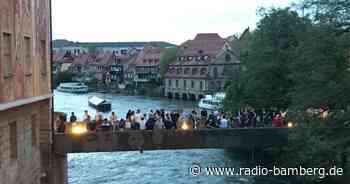 Bauarbeiten an der Unteren Brücke in Bamberg