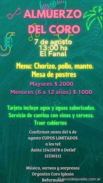 Almuerzo del coro de la Iglesia Reformada - La Voz del Pueblo - La Voz del Pueblo