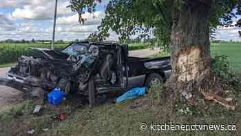 Driver left with minor injuries after crash north of Elora - CTV News Kitchener