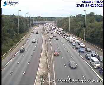 M61 closed in BOTH directions close to junction with M6 due to police 'incident'