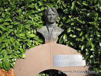 Villeneuve, omaggio al monumento vicino all'ingresso della Pista di Fiorano - Modena 2000