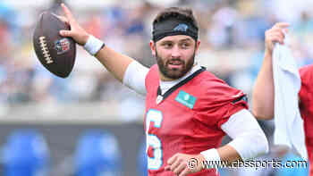 Panthers' Baker Mayfield brushes off questions regarding Deshaun Watson, Week 1 showdown with Browns