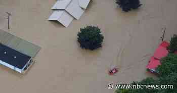 Video shows rescue of 83-year-old woman from roof in waterlogged eastern Kentucky
