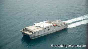 Navy testing autonomous transit for high speed, cargo ship