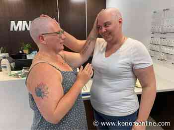 MNP employees shave their heads for mental health awareness - KenoraOnline.com