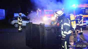 Feuer in der Nacht : Erneut Container-Brand in Glinde - shz.de