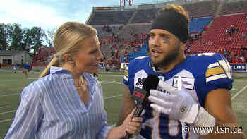 Oliveira proud to perform at a high level against a strong team like the Stampeders - TSN