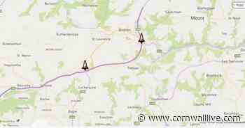 A30 eastbound reopens after police incident near Lanivet - Cornwall Live