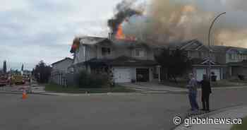 Homeowner taken to hospital after fire in north Edmonton - Global News