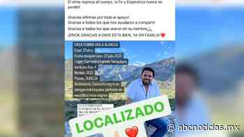 Localizan a joven que desapareció cuando viajaba a Monterrey - ABC Noticias MX