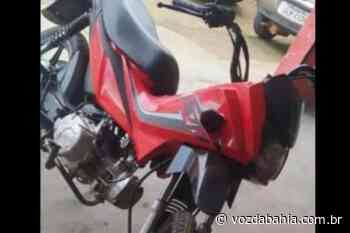 Motocicleta é roubada em região de Itaparica, zona rural de Laje - Voz da Bahia