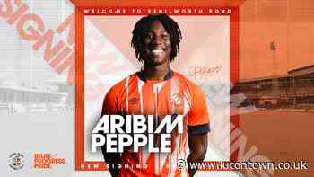 Aribim Pepple signs for Luton Town! | News - lutontown.co.uk