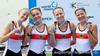 Romy Dreher freut sich am Lago di Varese über WM-Silber