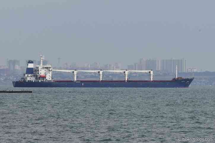 1st ship carrying Ukrainian grain leaves the port of Odesa - The Associated Press