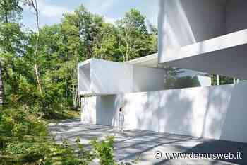 Nendo stacks precast culverts to create a guesthouse in the forest - Domus