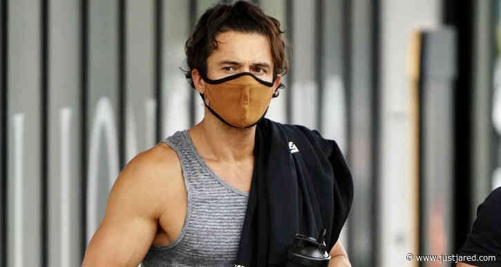 Orlando Bloom Shows Off His Muscles Leaving Workout in Australia