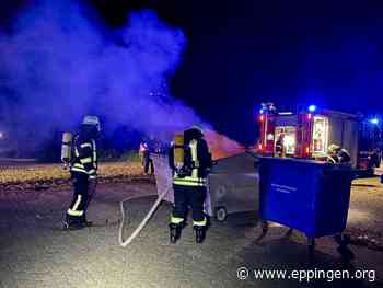 ▷ Eppingen: Papiercontainer in Brand - Eppingen.org