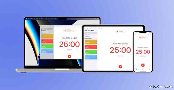 ‘Focused Work’ productivity app updated with new design, picture-in-picture, more