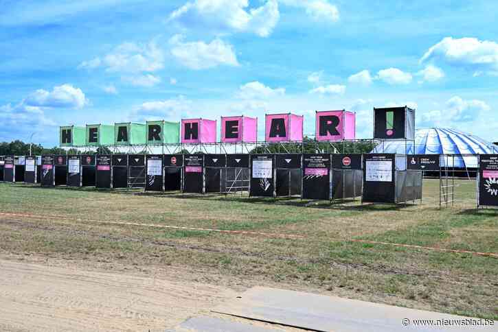 Pukkelpopweide in gereedheid gebracht voor Hear Hear!