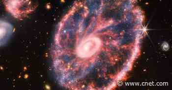 James Webb Space Telescope Delivers Knockout Cartwheel Galaxy View     - CNET