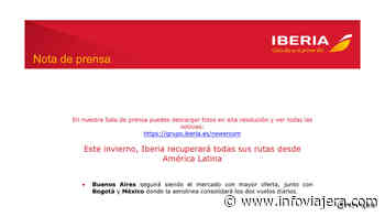 Iberia recupera sus rutas a LATAM, siendo Buenos Aires su principal mercado - Info Viajera