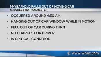 14-year-old dies after falling out of a car