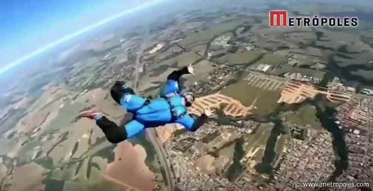 SP: vídeo mostra salto de aluno de paraquedismo que morreu em Boituva - Metrópoles