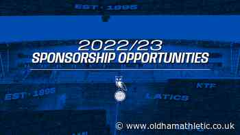 2022/23 Sponsorship Opportunities - News - oldhamathletic.co.uk