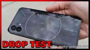 Nothing Phone 1 drop tested (Video)