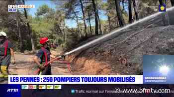Les Pennes-Mirabeau: les pompiers restent mobilisés pour éviter toute reprise de l'incendie - BFMTV