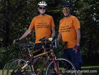 Calgarians cycle cross-country on bamboo bikes to fundraise for Uganda kids - Calgary Herald