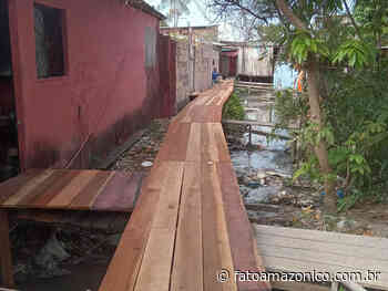 Moradores do bairro Japiim recebem nova ponte na rua Danilo Correa - Fato Amazônico