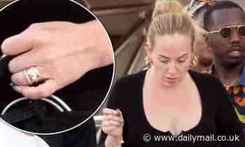 Adele wears ring as she departs her luxury yacht in Sardinia with boyfriend Rich Paul - Daily Mail
