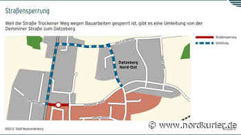 Straßensperrung in Neubrandenburg sorgt für Umleitung - Nordkurier