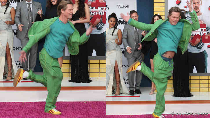 Brad Pitt brings out dance moves on 'Bullet Train' red carpet