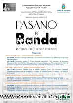 Due nuovi appuntamenti con Fasano in Banda - OsservatorioOggi