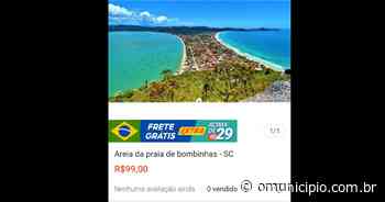 Areia e água da praia de Bombinhas são “vendidas” na Shopee; entenda - O Município