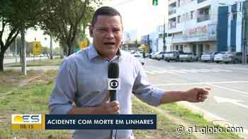 Homem morre imprensado entre caminhão e carro em Linhares, ES - Globo.com