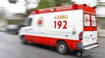 Samu faz atendimento de acidente de moto em Formiga - Portal G37