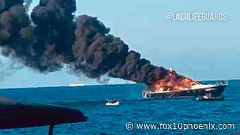Yacht erupts in flames off Catalina Island - FOX 10 News Phoenix
