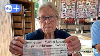 „Tasse Kaffee mit der MAZ“ in Falkensee: Sorgen um unkontrollierten Bau privater Brunnen - Märkische Allgemeine Zeitung