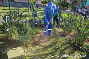Vinhedo de Cara Limpa realiza trabalhos de manutenção e limpeza na região da Vila Garcez - vinhedo.sp.gov.br