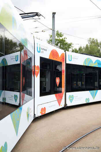 Ulmer Straßenbahnen im neuen UKU-Design