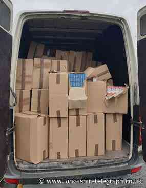 Blackburn: Three arrested as 1.4 million illegal cigarettes found
