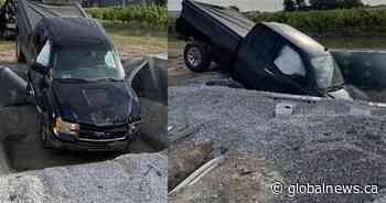 Man faces charges after driving pickup into swimming pool in Niagara-on-the-Lake