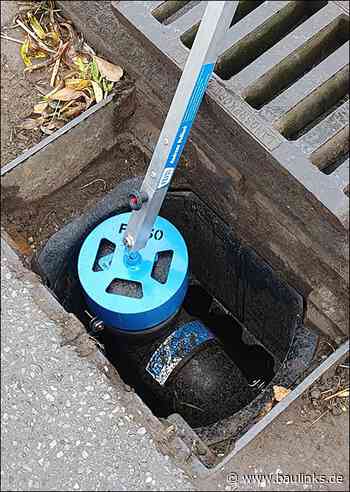 Köderstation für Straßenabläufe zur Rattenbekämpfung im Abwassernetz