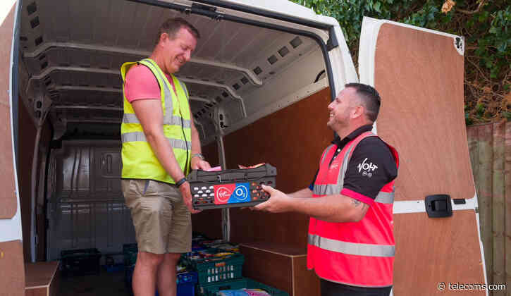VMO2 vans will collect foodbank and old tech donations during installations