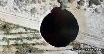 Massive Mystery Sinkhole Gapes Open in Chilean Desert     - CNET