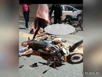 Duas motos se chocam na Primeiro de Maio, em Brusque - Rádio Cidade