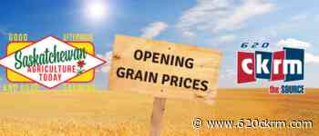 Opening grain prices Wednesday August 3 - 620 CKRM.com